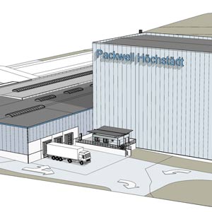 Baupläne der Erweiterung der Packwell Höchstädt Lagerhallen