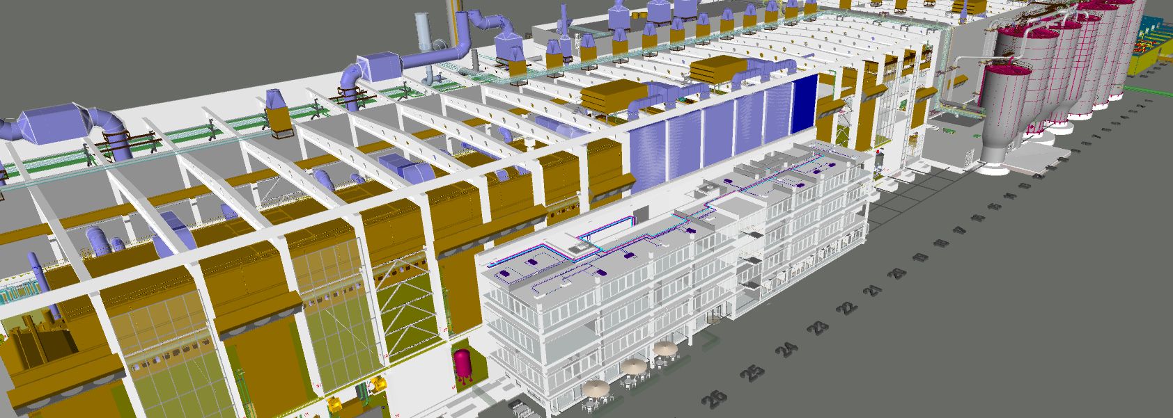BIM: 3D Modell der Papierfabrik PM3 der Pöls AG